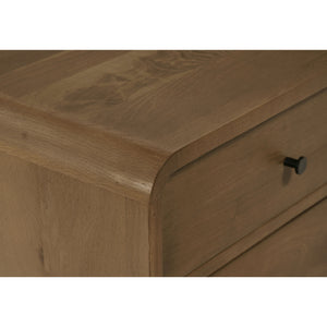   Modern European furniture - 2-Drawer Solid Oak Nightstand - www.oroa.com | Oroa.com