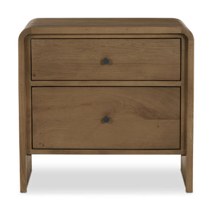   Modern European furniture - 2-Drawer Solid Oak Nightstand - www.oroa.com | Oroa.com