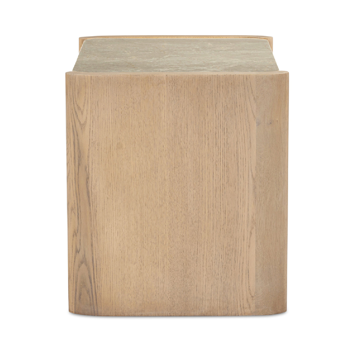   Modern European furniture - Marble Top Oak Nightstand - www.oroa.com | Oroa.com
