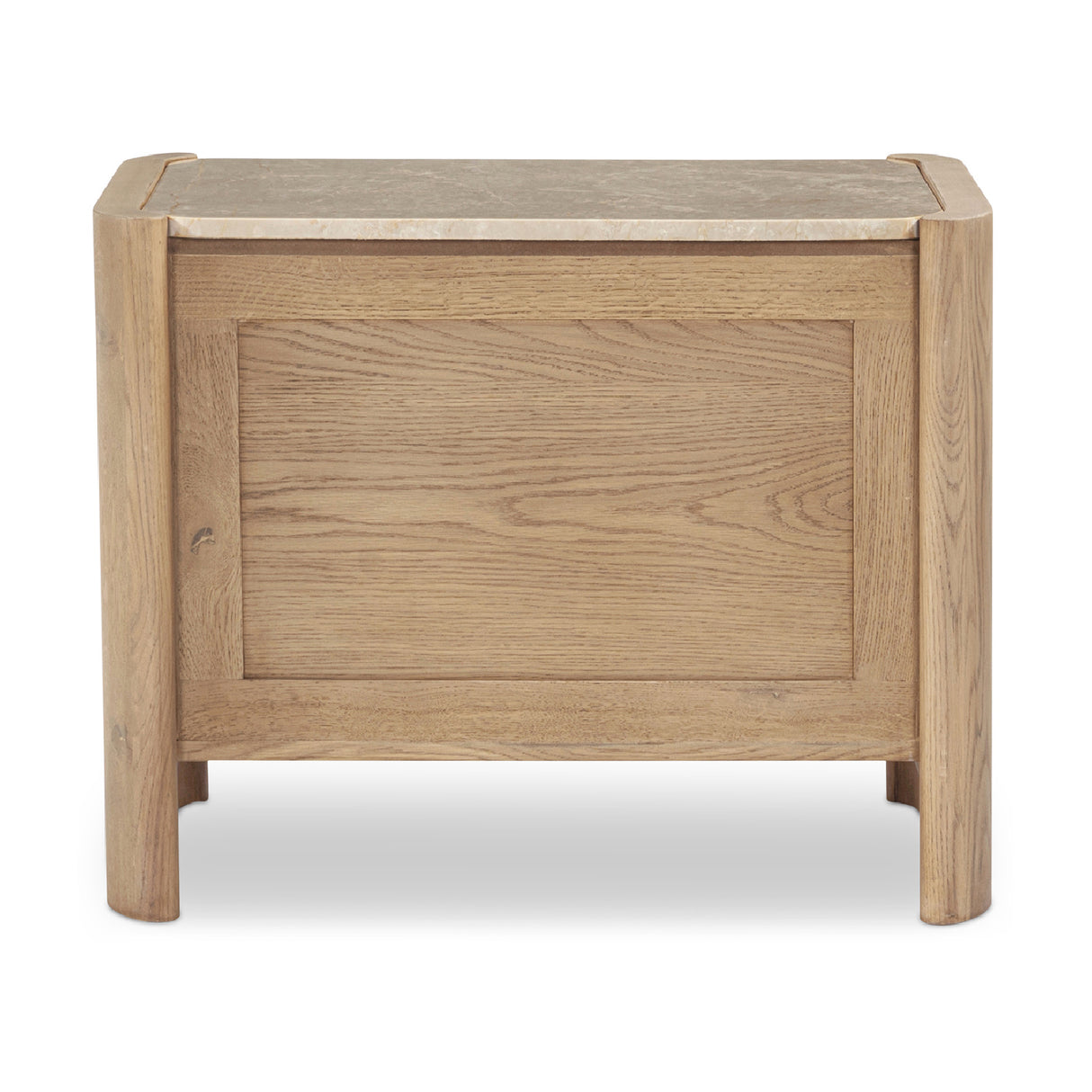   Modern European furniture - Marble Top Oak Nightstand - www.oroa.com | Oroa.com