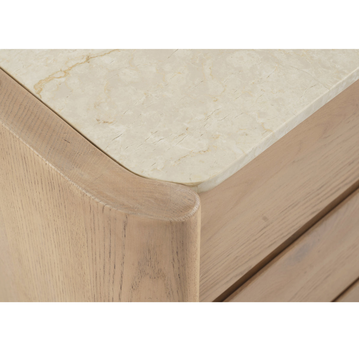   Modern European furniture - Marble Top Oak 6-Drawer Dresser - www.oroa.com | Oroa.com