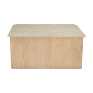   Modern European furniture - Marble Top Oak Coffee Table - www.oroa.com | Oroa.com