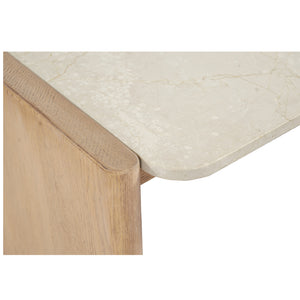   Modern European furniture - Marble Top Oak Coffee Table - www.oroa.com | Oroa.com