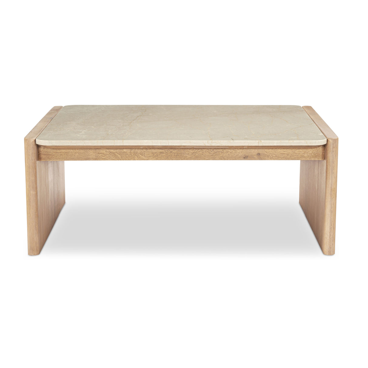   Modern European furniture - Marble Top Oak Coffee Table - www.oroa.com | Oroa.com