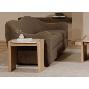  Modern European furniture - Oak-Framed Marble Side Table - www.oroa.com | Oroa.com