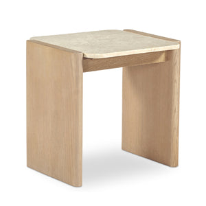   Modern European furniture - Oak-Framed Marble Side Table - www.oroa.com | Oroa.com