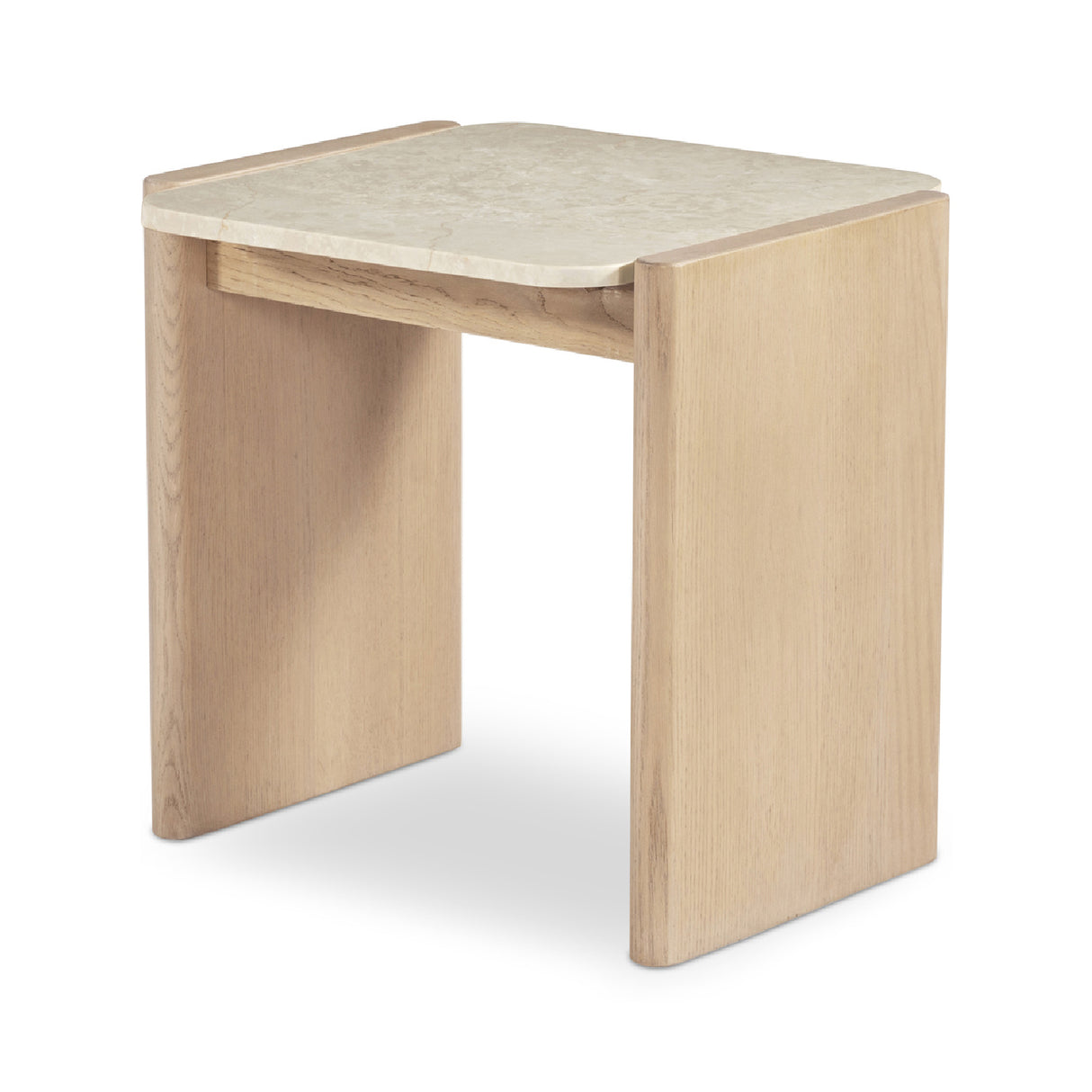   Modern European furniture - Oak-Framed Marble Side Table - www.oroa.com | Oroa.com
