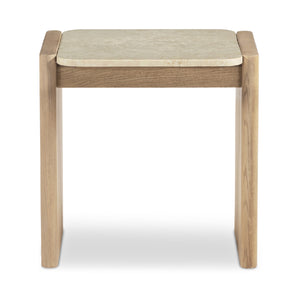   Modern European furniture - Oak-Framed Marble Side Table - www.oroa.com | Oroa.com