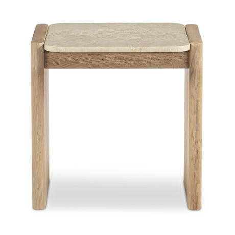   Modern European furniture - Oak-Framed Marble Side Table - www.oroa.com | Oroa.com