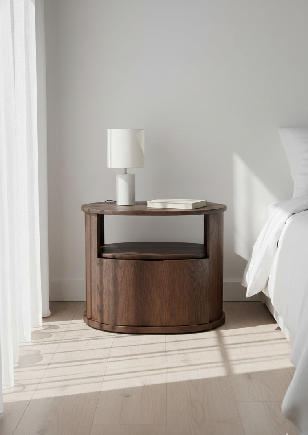   Modern European furniture - Oak 1-Drawer Nightstand - www.oroa.com | Oroa.com