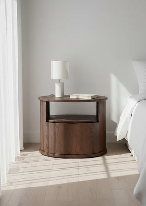   Modern European furniture - Oak 1-Drawer Nightstand - www.oroa.com | Oroa.com