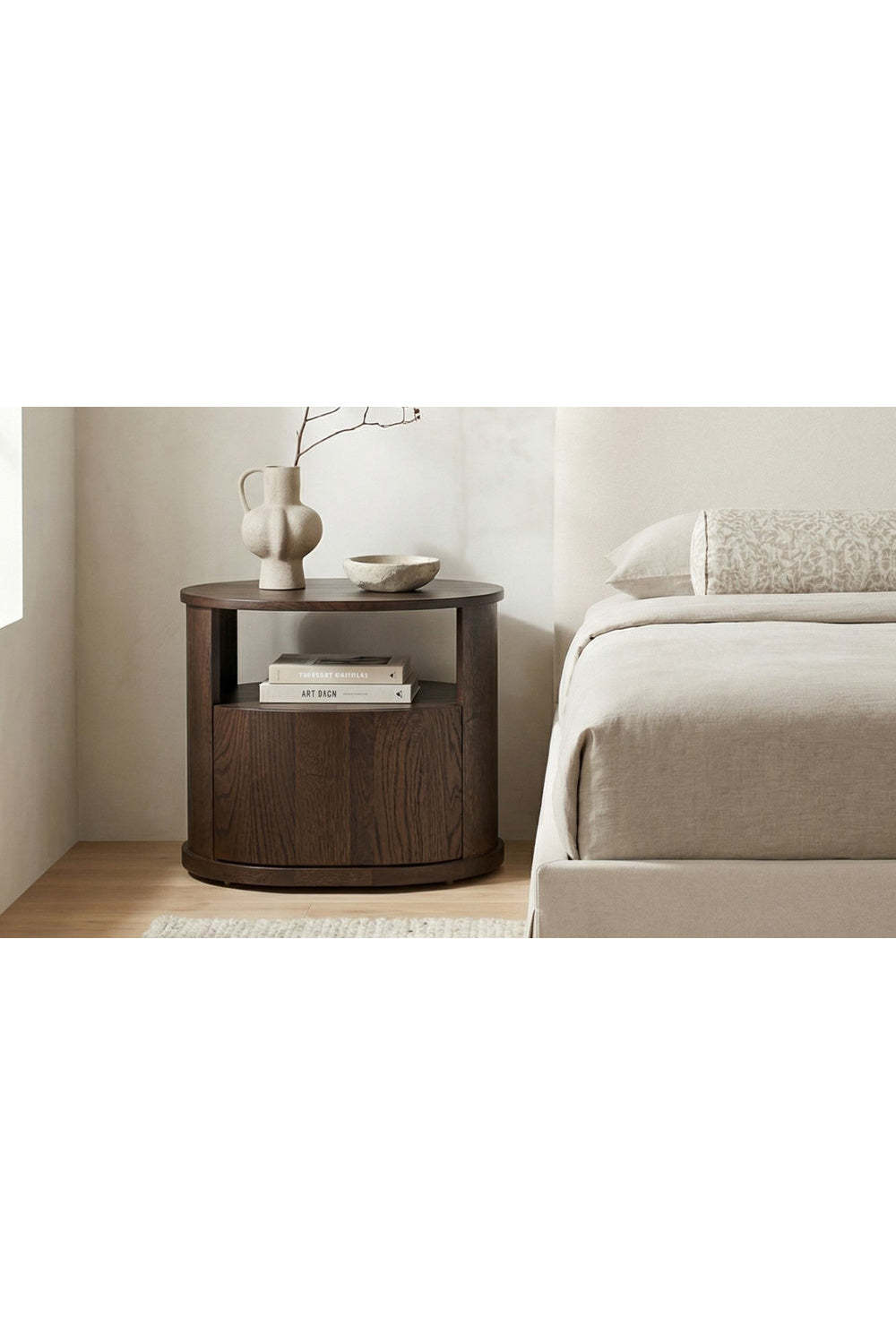   Modern European furniture - Oak 1-Drawer Nightstand - www.oroa.com | Oroa.com