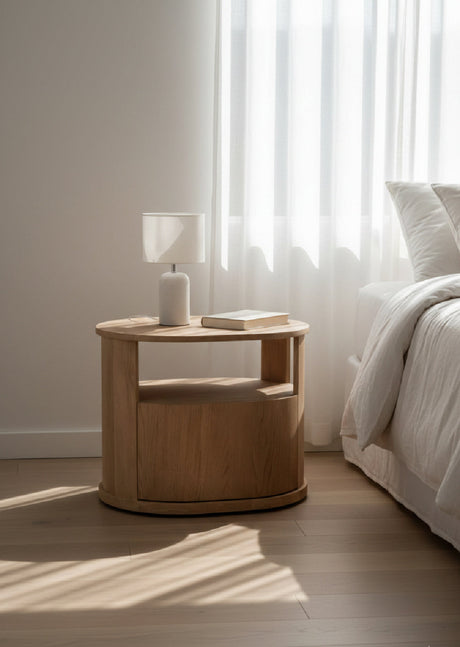   Modern European furniture - Oak 1-Drawer Nightstand - www.oroa.com | Oroa.com