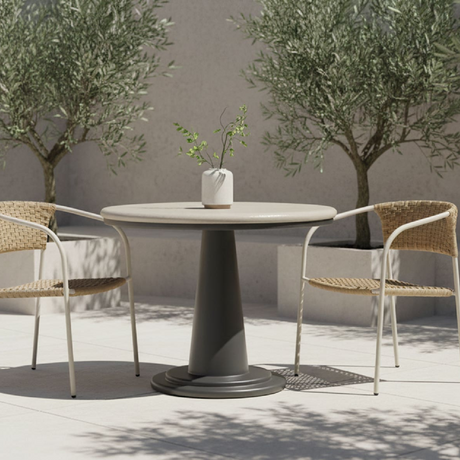  Modern European furniture - Round Concrete Outdoor Coffee Table - www.oroa.com | Oroa.com