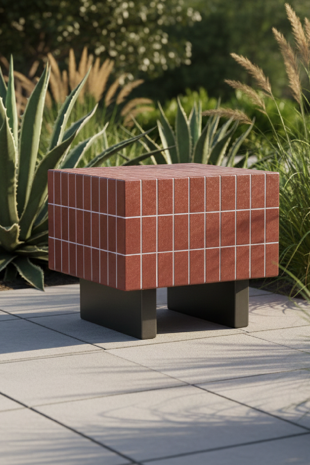   Modern European furniture - Glazed Concrete Outdoor Side Table - www.oroa.com | Oroa.com