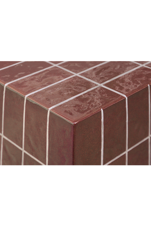   Modern European furniture - Glazed Concrete Outdoor Side Table - www.oroa.com | Oroa.com