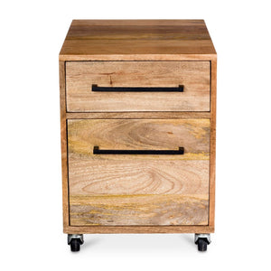   Modern European furniture - Wooden 2-Drawer Mobile Filing Cabinet - www.oroa.com | Oroa.com