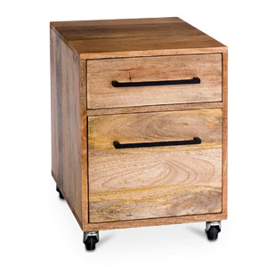   Modern European furniture - Wooden 2-Drawer Mobile Filing Cabinet - www.oroa.com | Oroa.com