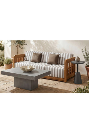   Modern European furniture - Stripe Cushioned Outdoor Sofa - www.oroa.com | Oroa.com