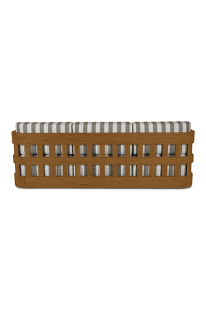   Modern European furniture - Stripe Cushioned Outdoor Sofa - www.oroa.com | Oroa.com
