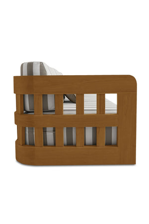   Modern European furniture - Stripe Cushioned Outdoor Sofa - www.oroa.com | Oroa.com