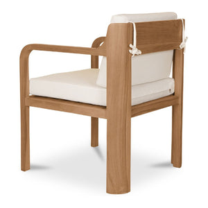   Modern European furniture - White Padded Outdoor Dining Chair - www.oroa.com | Oroa.com