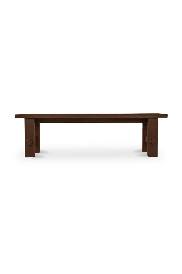 Modern European furniture - Slatted Teak Outdoor Dining Bench - www.oroa.com