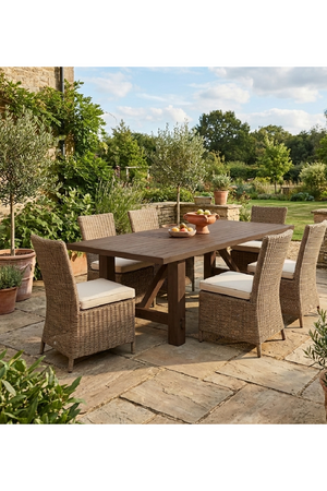   Modern European furniture - Slatted Teak Outdoor Dining Table - www.oroa.com | Oroa.com