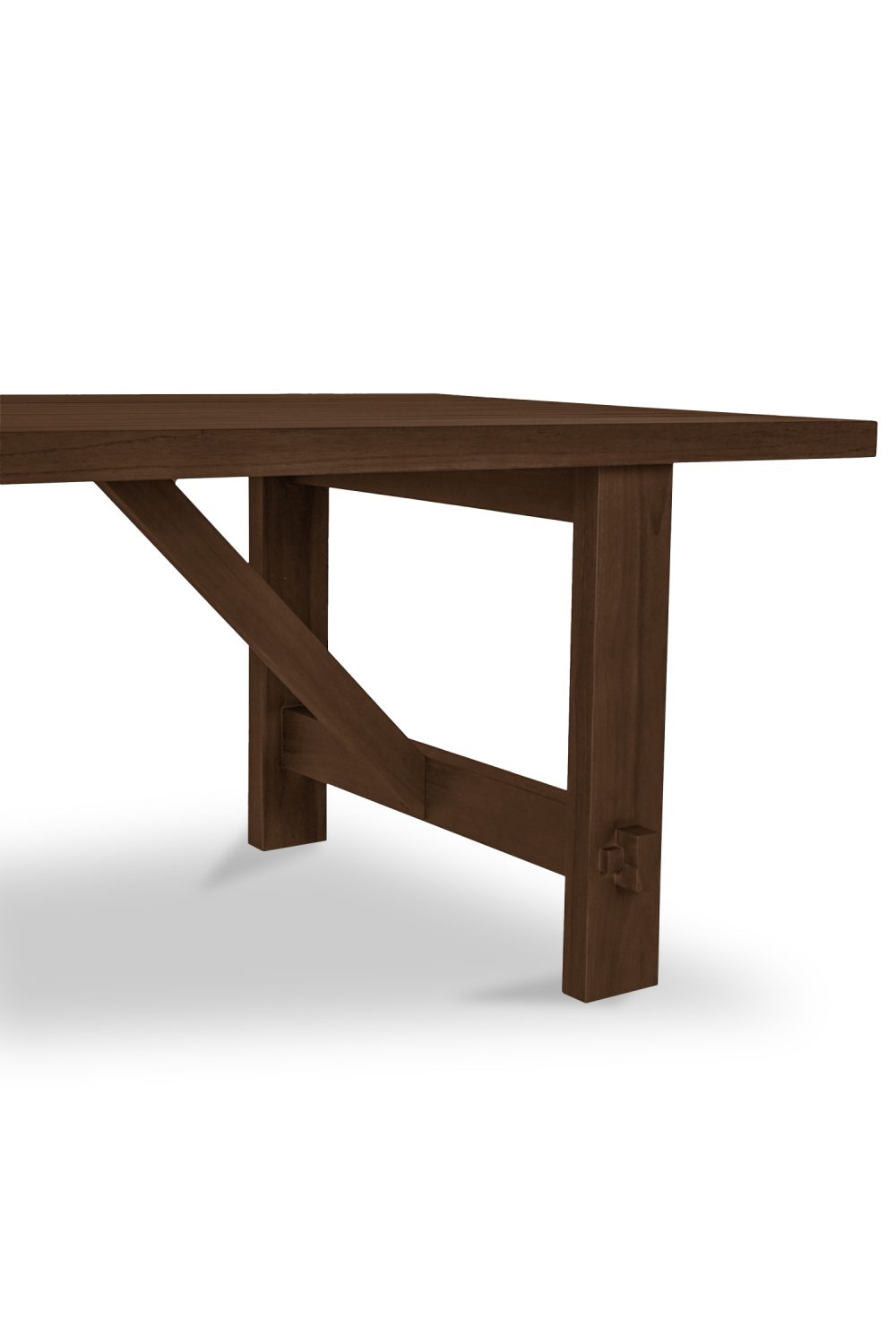  Modern European furniture - Slatted Teak Outdoor Dining Table - www.oroa.com | Oroa.com