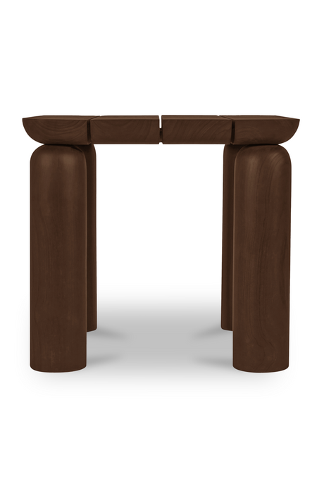   Modern European furniture - Brown Teak Outdoor Side Table - www.oroa.com | Oroa.com