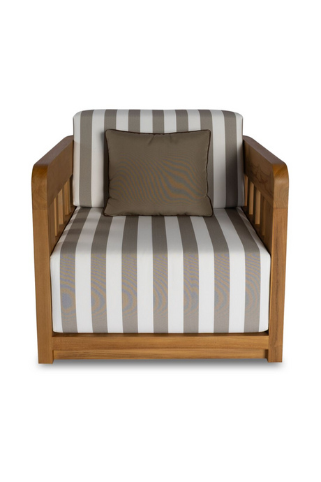   Modern European furniture - Brown Stripe Outdoor Accent Chair - www.oroa.com | Oroa.com