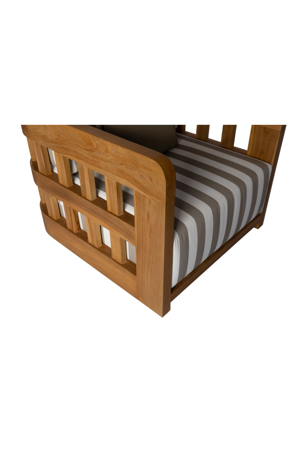   Modern European furniture - Brown Stripe Outdoor Accent Chair - www.oroa.com | Oroa.com
