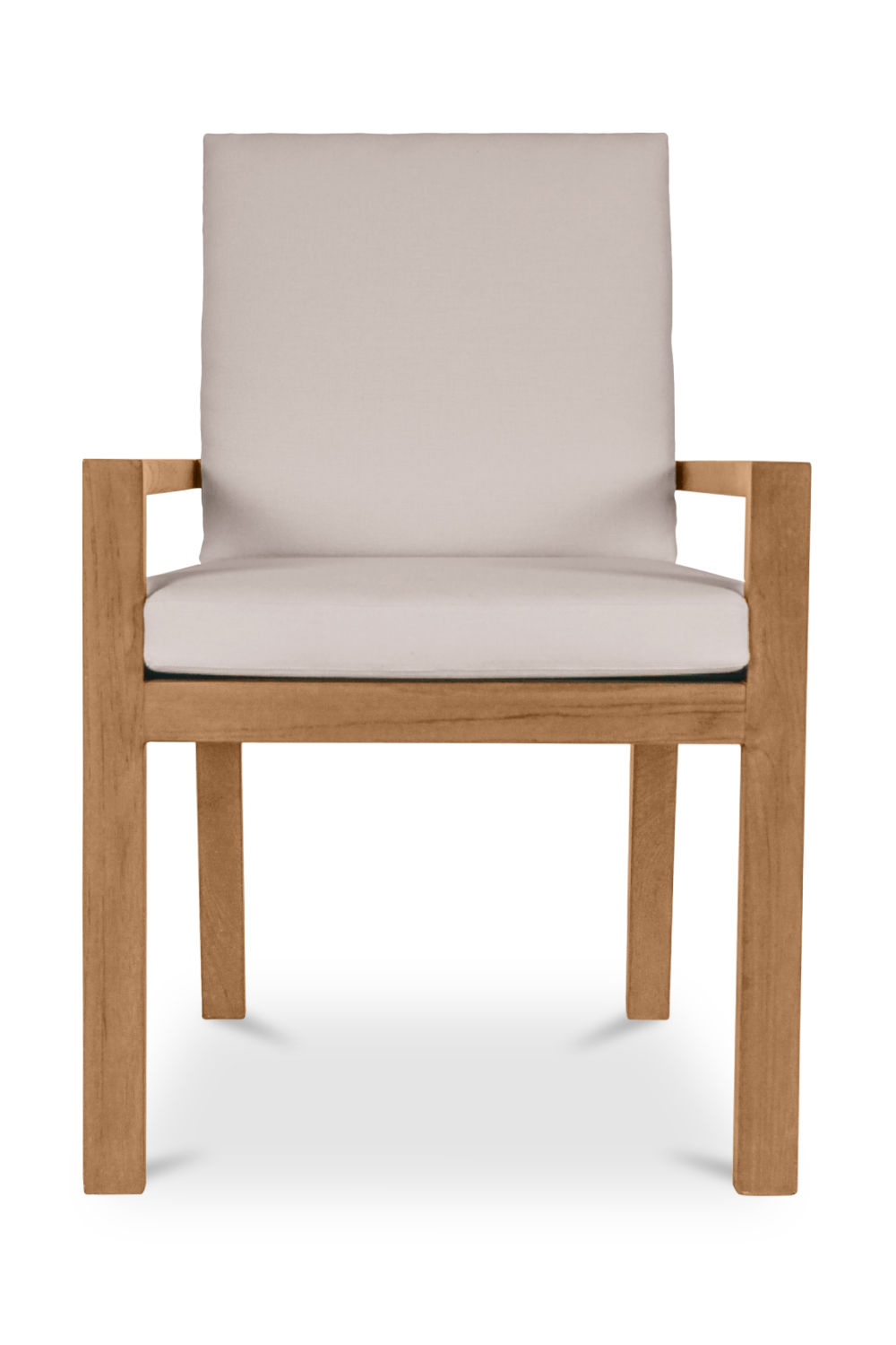   Modern European furniture - White Cushioned Outdoor Dining Chair - www.oroa.com | Oroa.com