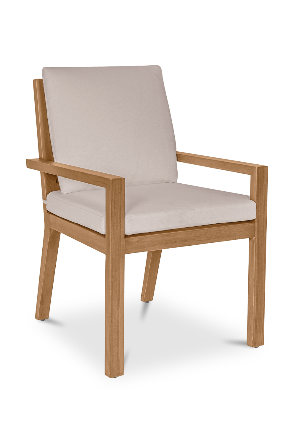   Modern European furniture - White Cushioned Outdoor Dining Chair - www.oroa.com | Oroa.com