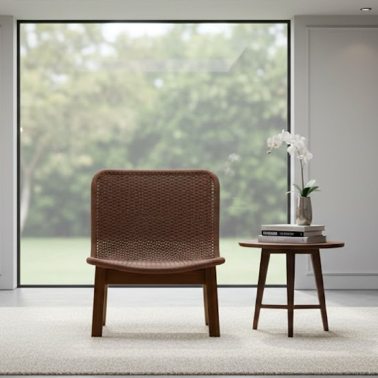   Modern European furniture - Handwoven Hyacinth Outdoor Accent Chair - www.oroa.com | Oroa.com