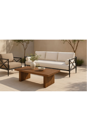   Modern European furniture - Slatted Teak Outdoor Coffee Table - www.oroa.com | Oroa.com