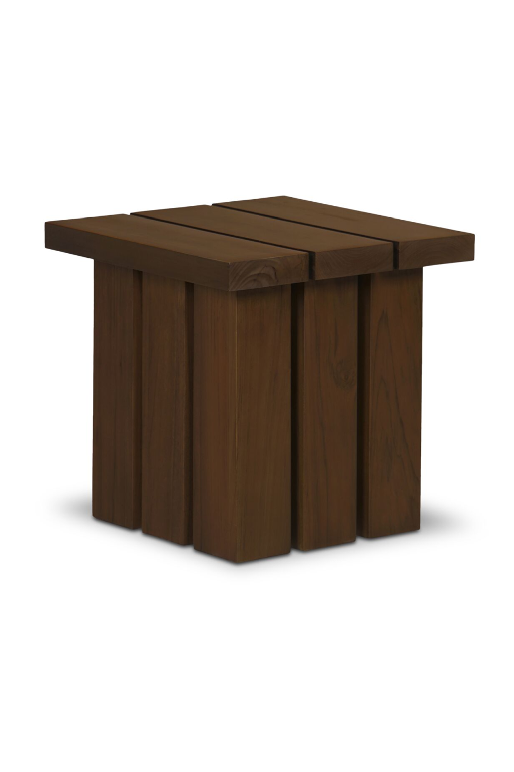   Modern European furniture - Slatted Teak Outdoor Side Table - www.oroa.com | Oroa.com