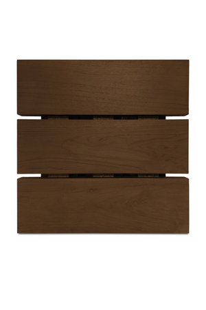   Modern European furniture - Slatted Teak Outdoor Side Table - www.oroa.com | Oroa.com