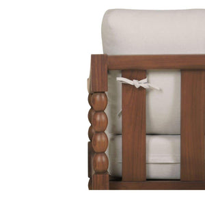   Modern European furniture - Turned-Leg Teak Outdoor Accent Chair - www.oroa.com | Oroa.com