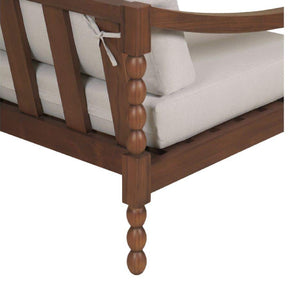   Modern European furniture - Turned-Leg Teak Outdoor Accent Chair - www.oroa.com | Oroa.com