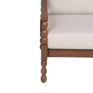   Modern European furniture - Turned-Leg Teak Outdoor Accent Chair - www.oroa.com | Oroa.com