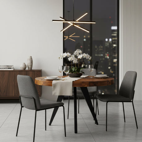   Modern European furniture - Parquet Patterned Wooden Dining Table - www.oroa.com | Oroa.com