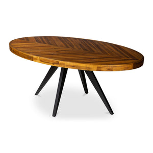   Modern European furniture - Parquet Patterned Wooden Dining Table - www.oroa.com | Oroa.com