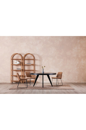   Modern European furniture - Black Acacia Round Dining Table - www.oroa.com | Oroa.com