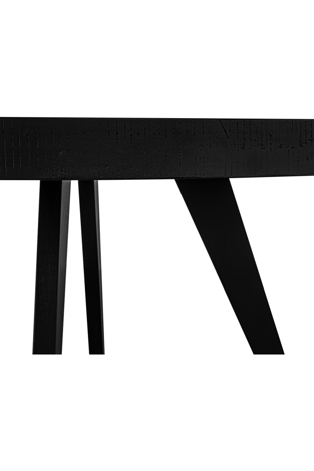   Modern European furniture - Black Acacia Round Dining Table - www.oroa.com | Oroa.com