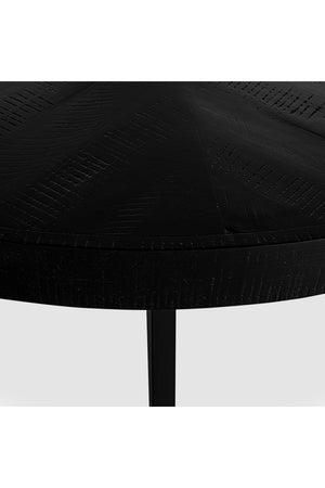   Modern European furniture - Black Acacia Round Dining Table - www.oroa.com | Oroa.com