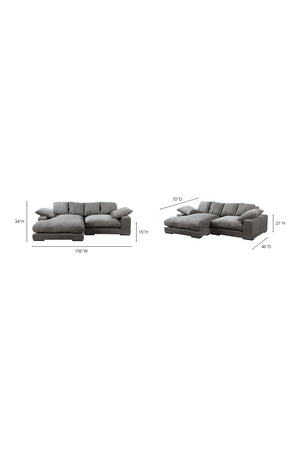   Modern European furniture - Corduroy Sectional Sofa - www.oroa.com | Oroa.com