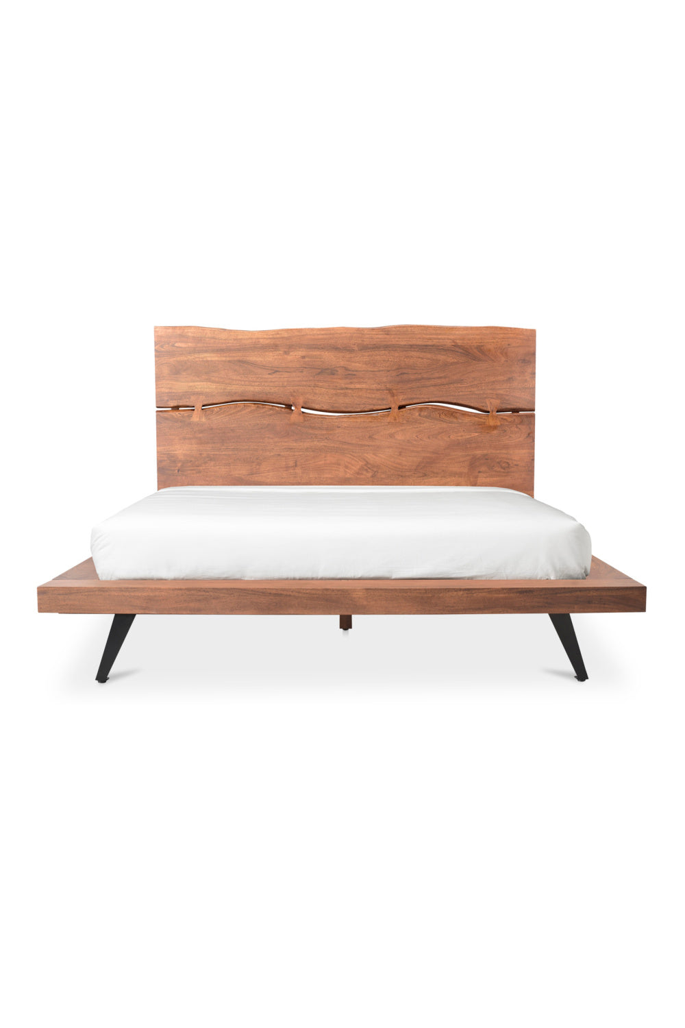   Modern European furniture - Acacia Organic-Edge Headboard Bed - www.oroa.com | Oroa.com
