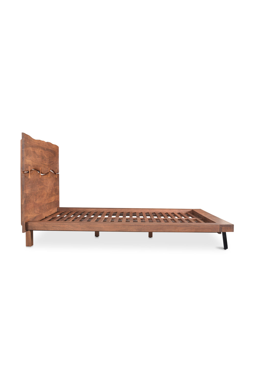   Modern European furniture - Acacia Organic-Edge Headboard Bed - www.oroa.com | Oroa.com