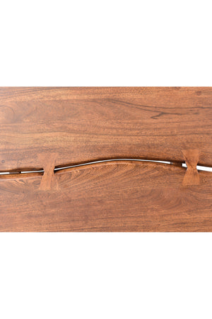   Modern European furniture - Acacia Organic-Edge Headboard Bed - www.oroa.com | Oroa.com